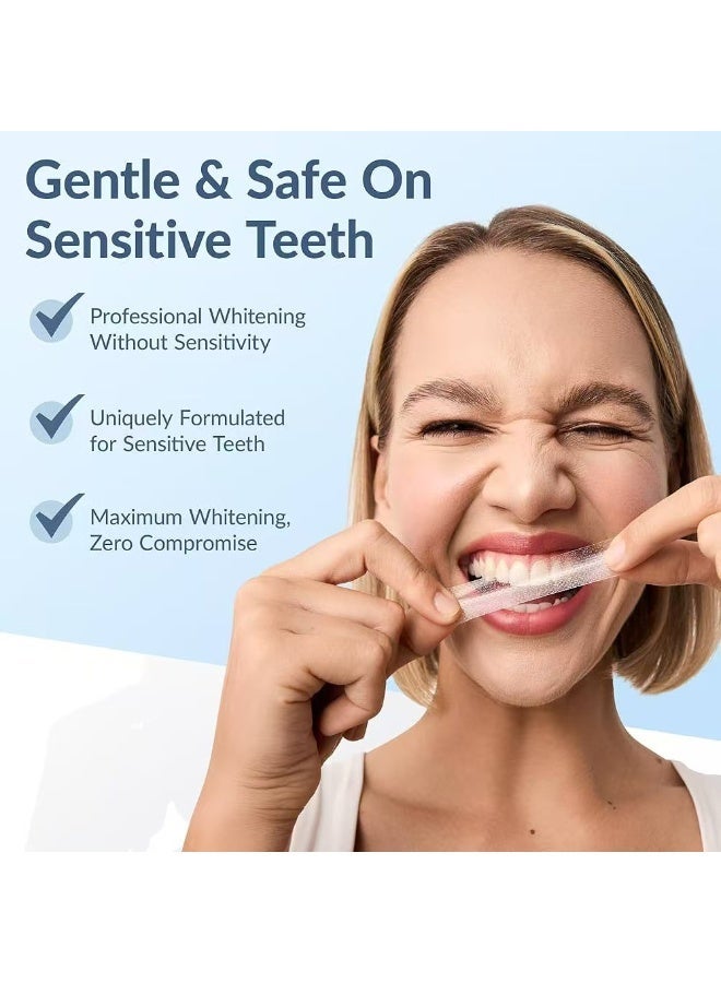 كرونت Croent 3D Whitestrips مينا آمنة الأسنان التبييض مجموعة - تأثيرات مهنية، ما يصل إلى 19 ظلال أبيض في 22 يوم، 14 علاجات، غير سامة، يزيل سنوات من البقع، 4X أفضل التبييض، 14 شرائط - Image 3